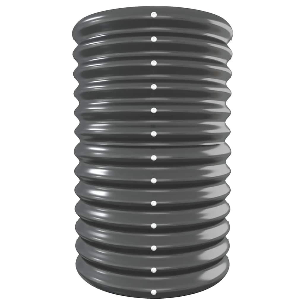 Jardinera Arriate Acero Galvanizado Antracita 332x40x68 Cm_3