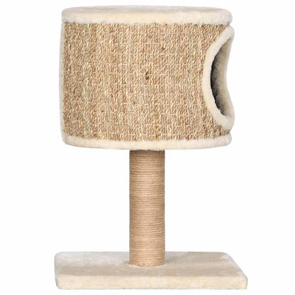 Vidaxl Árbol Para Gatos Con Casa Y Poste Rascador 52 Cm Hierba Marina_3