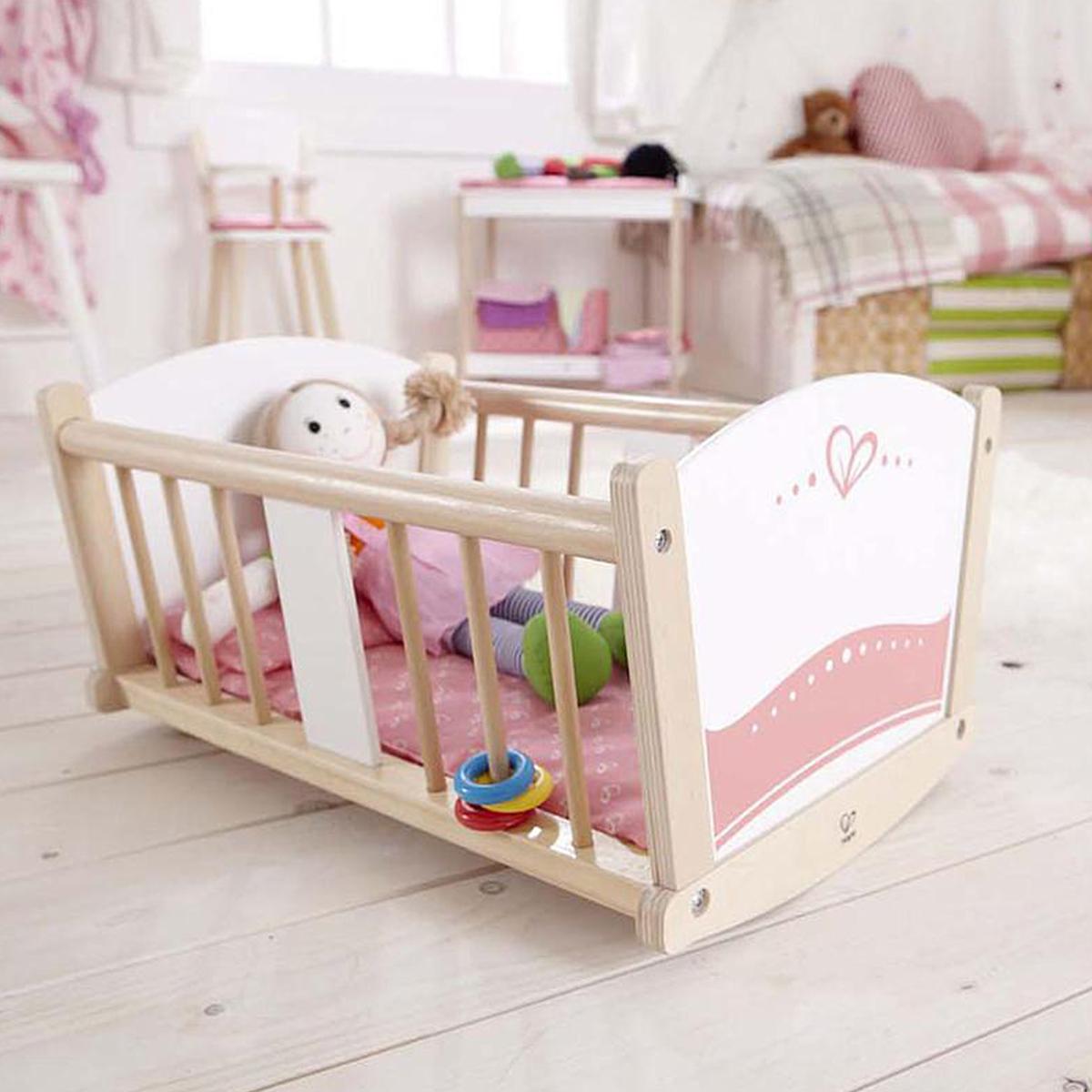 Cuna Mecedora Muñecas Rock-a-bye Baby Cradle Hape_1