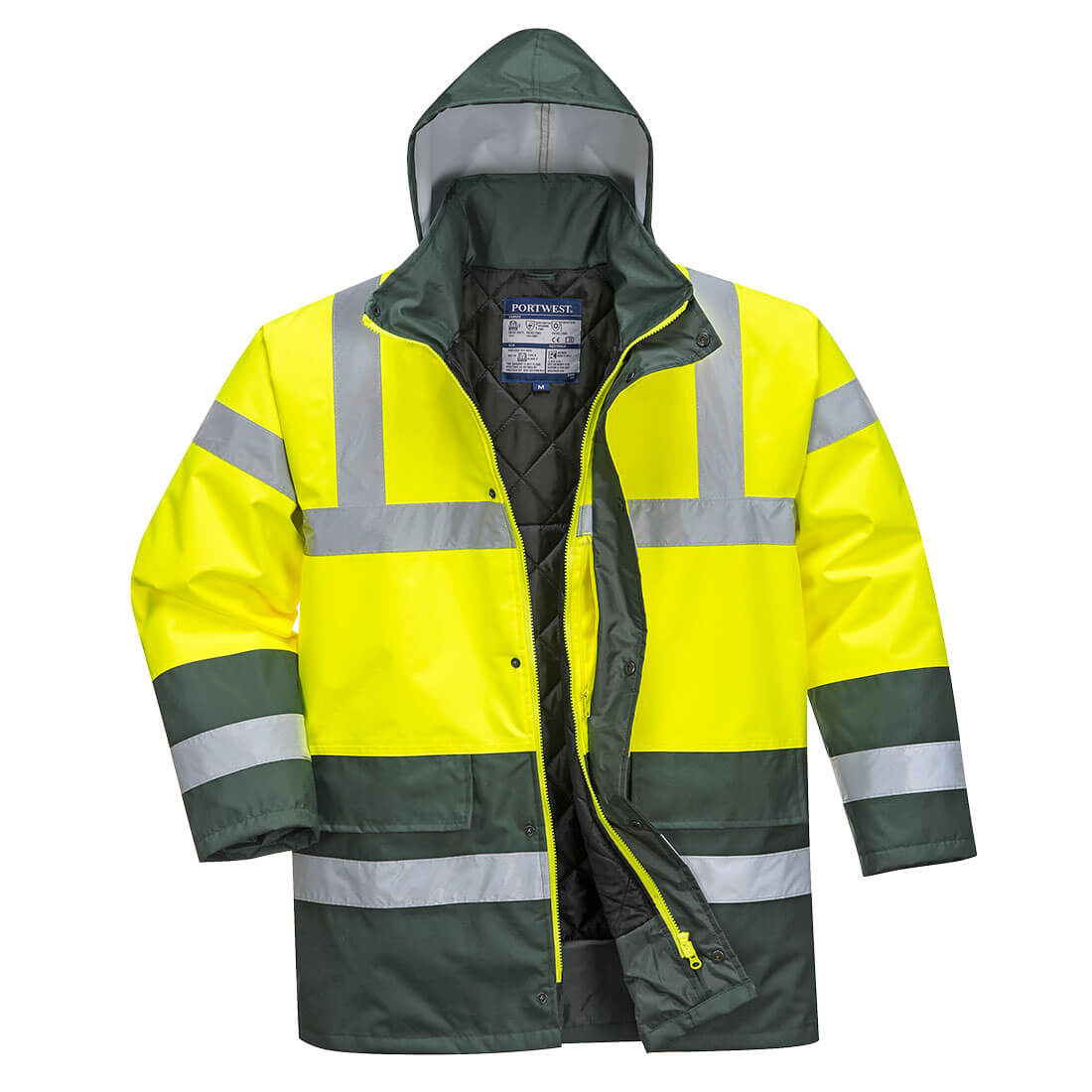 Parka De Alta Visibilidad Contrast Traffic / M / Amarillo-gris_3