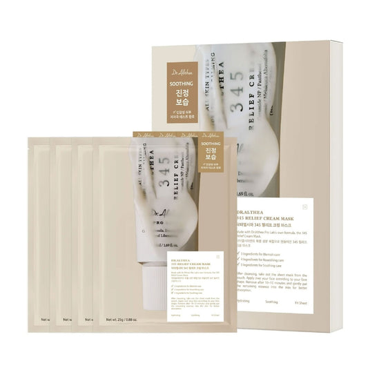 Mascarilla 345 Relief Cream Dr. Althea (4 ud x 25 ml)
