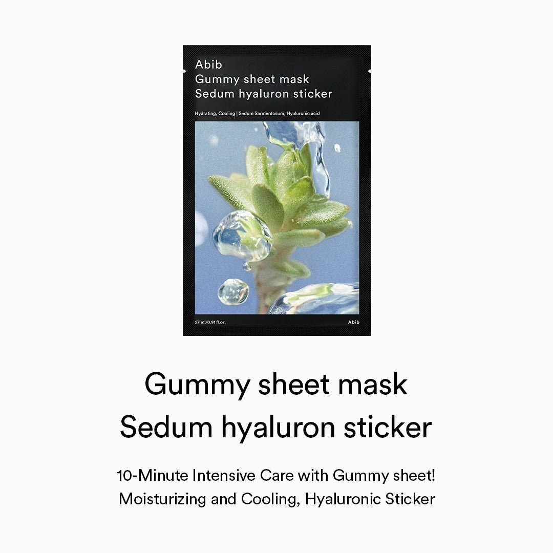 Gummy Sheet Mask Sedum Hyaluron Sticker Abib