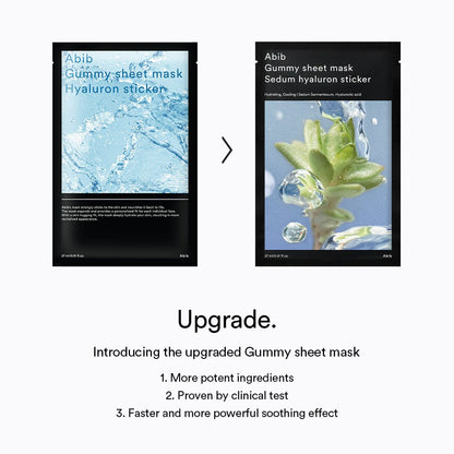 Gummy Sheet Mask Sedum Hyaluron Sticker Abib