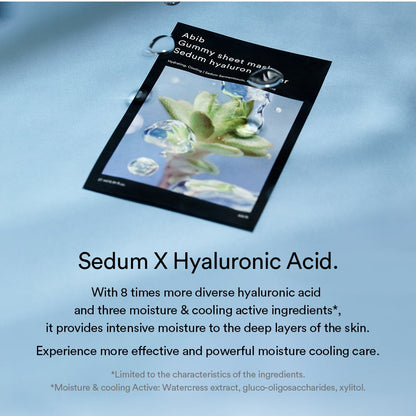Gummy Sheet Mask Sedum Hyaluron Sticker Abib