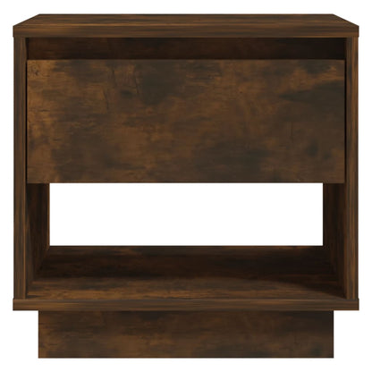 Mesita De Noche Madera De Ingeniería Roble Ahumado 45x34x44 Cm_2