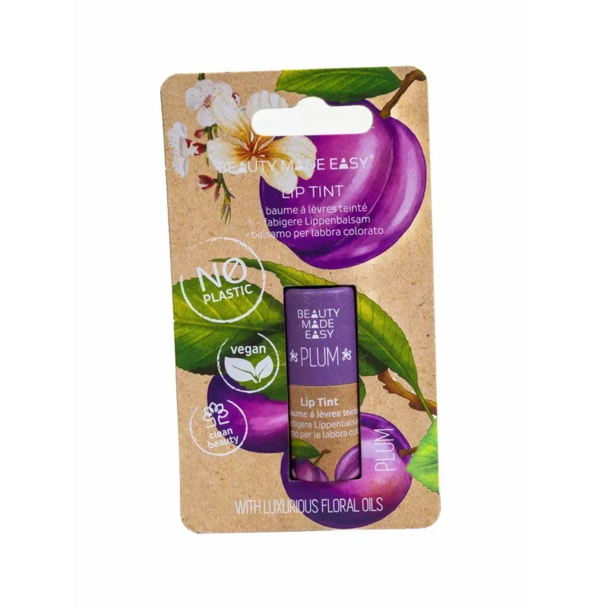 Bálsamo labial con color Beauty Made Easy Ciruela
