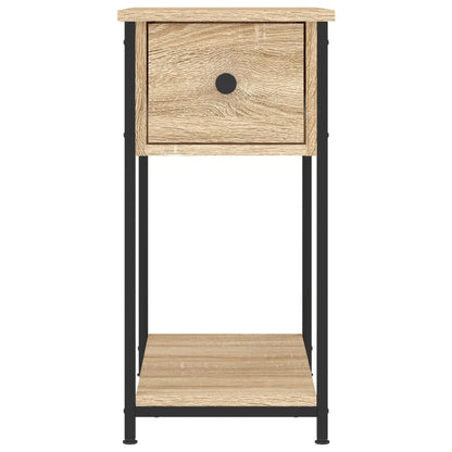 Mesitas Noche 2 Uds Madera Ingeniería Roble Sonoma 30x60x60 Cm_4