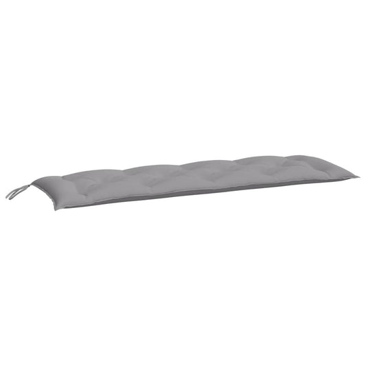Vidaxl Cojín De Banco De Jardín Tela Oxford Gris 150x50x7 Cm_0