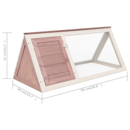 Vidaxl Conejera Jaula De Animales De Madera Marrón_4