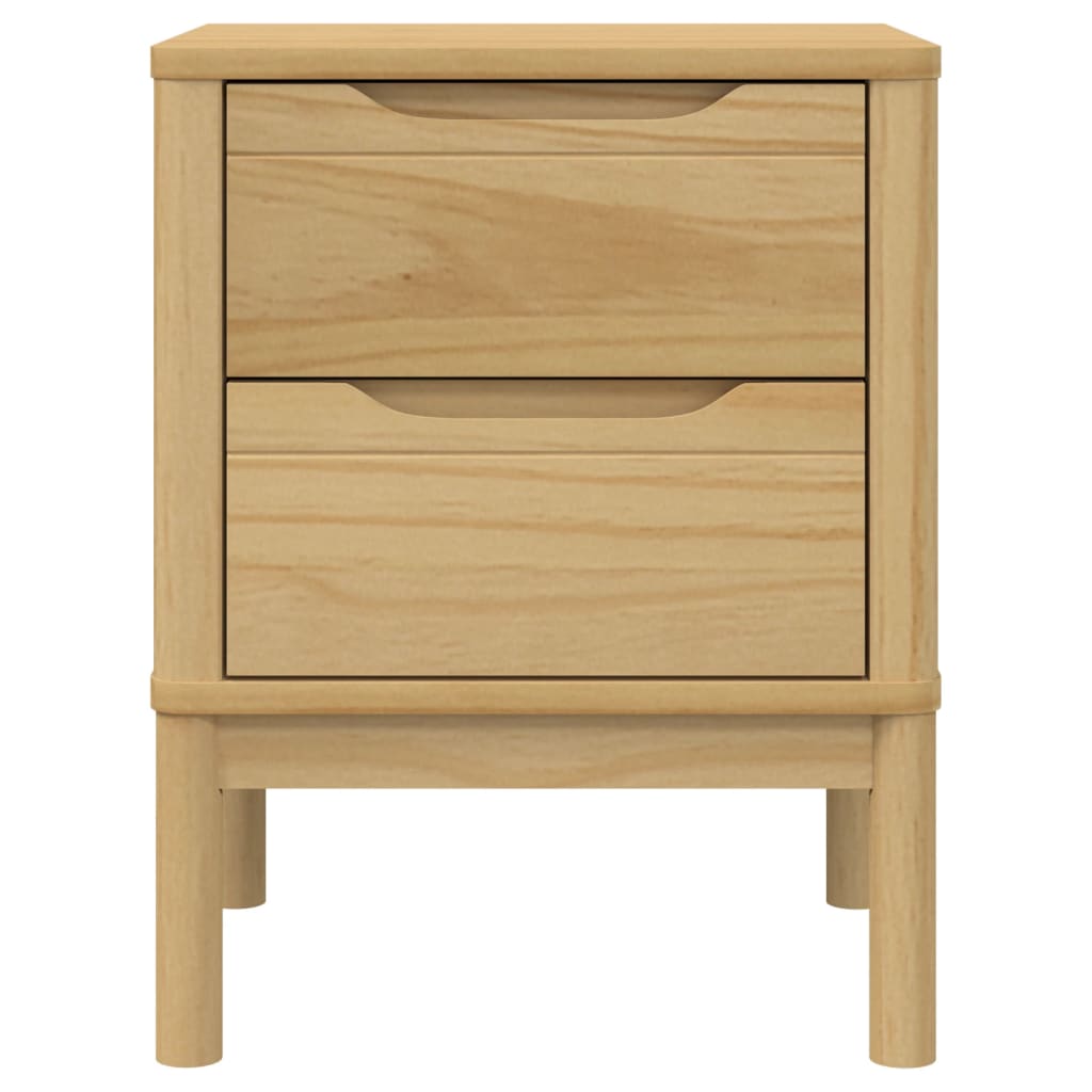 Mesita De Noche Floro Madera De Pino Marrón Cera 45x39x57 Cm_3