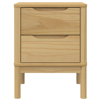 Mesita De Noche Floro Madera De Pino Marrón Cera 45x39x57 Cm_3
