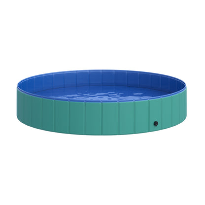 Pawhut Piscina Plegable Para Perros Ø160x30cm Bañera De Pvc Interior Exterior_0