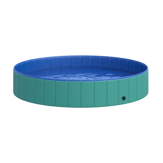 Pawhut Piscina Plegable Para Perros Ø160x30cm Bañera De Pvc Interior Exterior_0