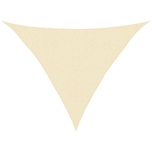 Vidaxl Toldo De Vela Hdpe Color Crema 160 G/m² 2,5x2,5x3,5 M_0