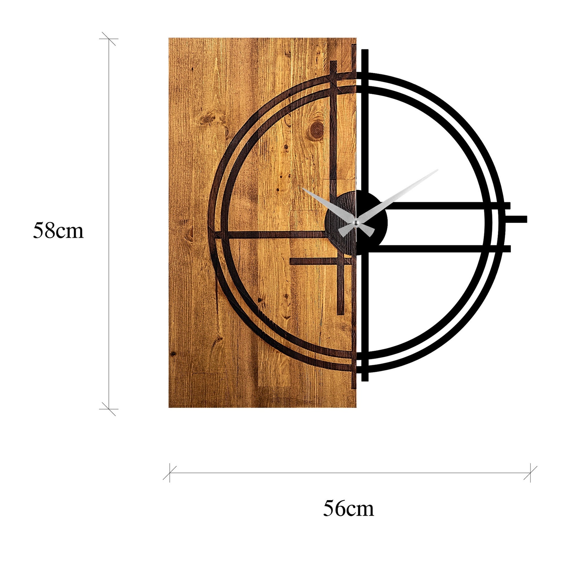 Reloj De Pared Madera Circular_1