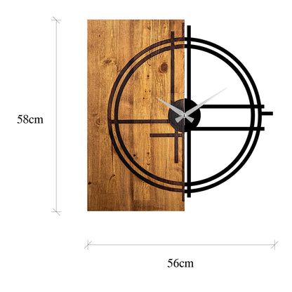 Reloj De Pared Madera Circular_1