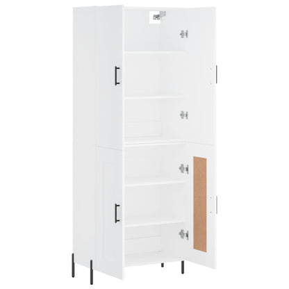 Aparador Alto Madera Contrachapada Blanco 69,5x34x180 Cm_3