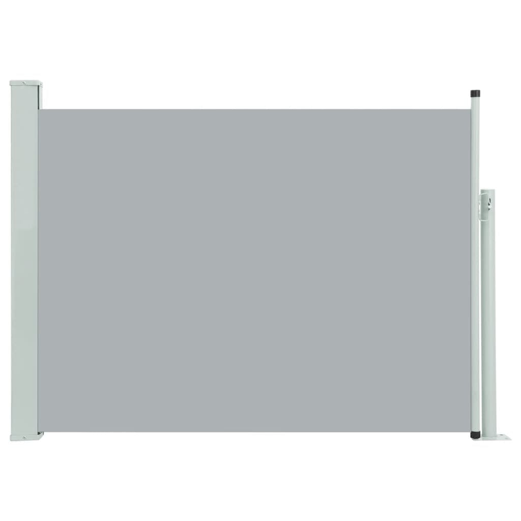 Vidaxl Toldo Lateral Retráctil De Jardín Gris 117x500 Cm_0