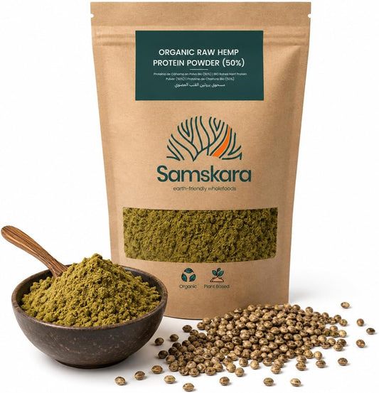 Proteína De Cáñamo Bio - 500g | Proteína Vegetal Ecológica Vegana Para Batidos Y Repostería, Sin Azúcares Añadidos_0