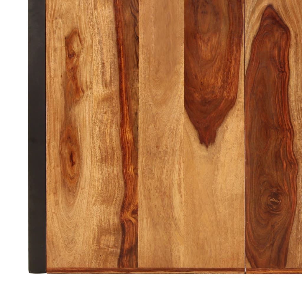 Mesa De Comedor De Madera Maciza De Sheesham 200x100x75 Cm_3