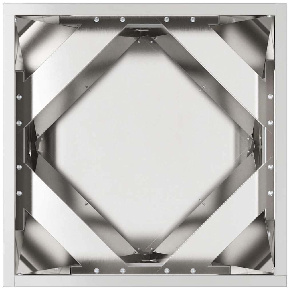 Jardinera Plateado 40 X 40 X 40 Cm Acero Inoxidable_5