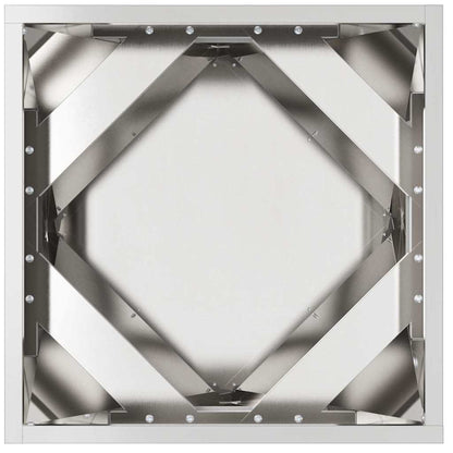 Jardinera Plateado 40 X 40 X 40 Cm Acero Inoxidable_5