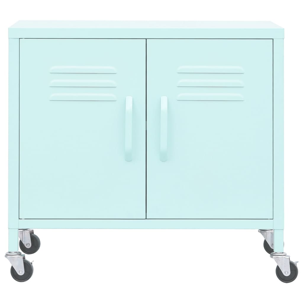 Armario De Almacenamiento Acero Verde Mint 60x35x56 Cm_2