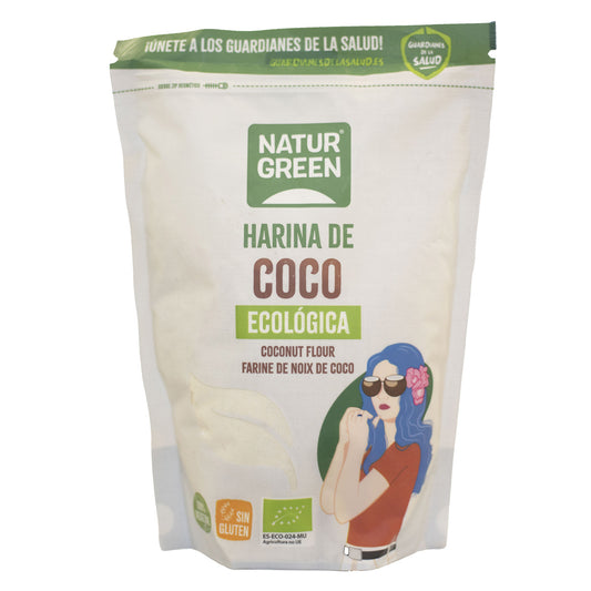 Harina de Coco Bio Sin gluten NaturGreen 500 g