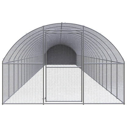 Vidaxl Gallinero De Exterior De Acero Galvanizado 3x24x2 M_1