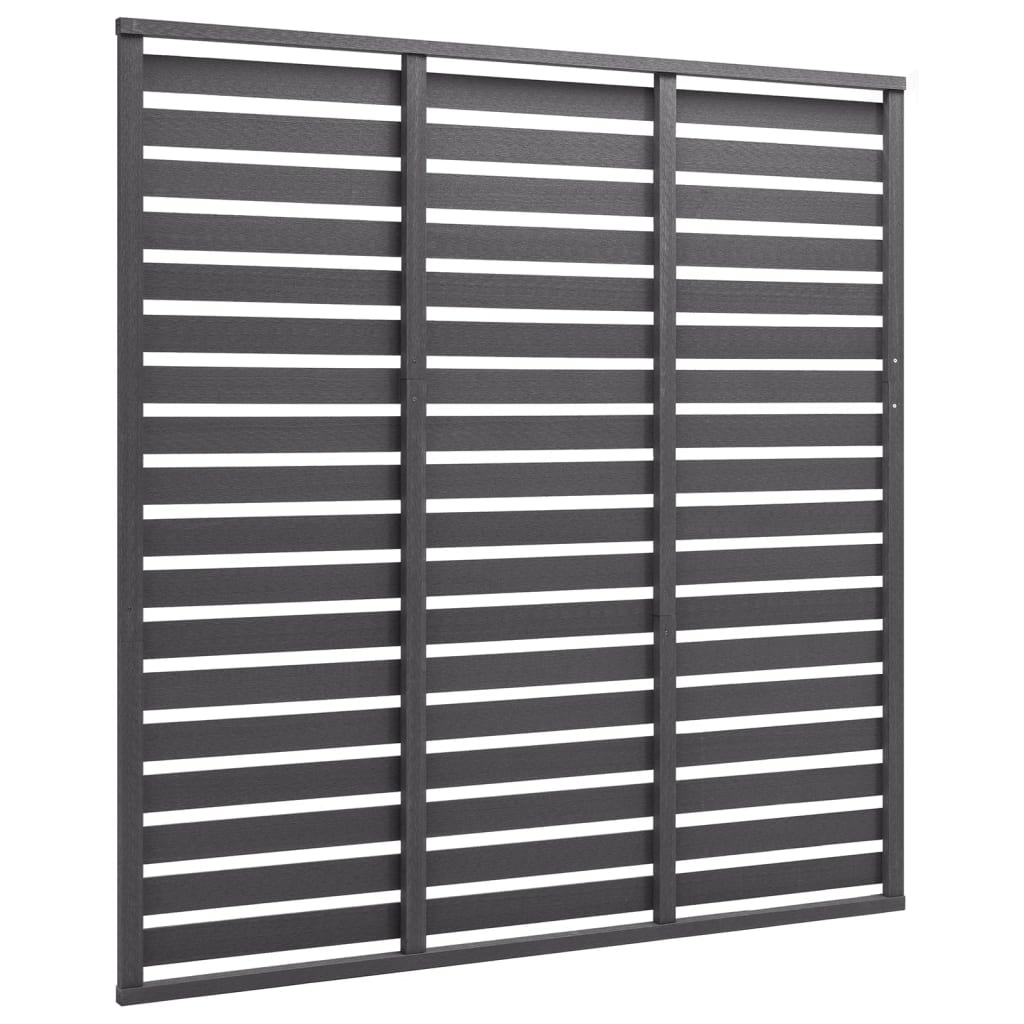 Panel De Valla De Wpc Gris 180x180 Cm / Vetonek_1