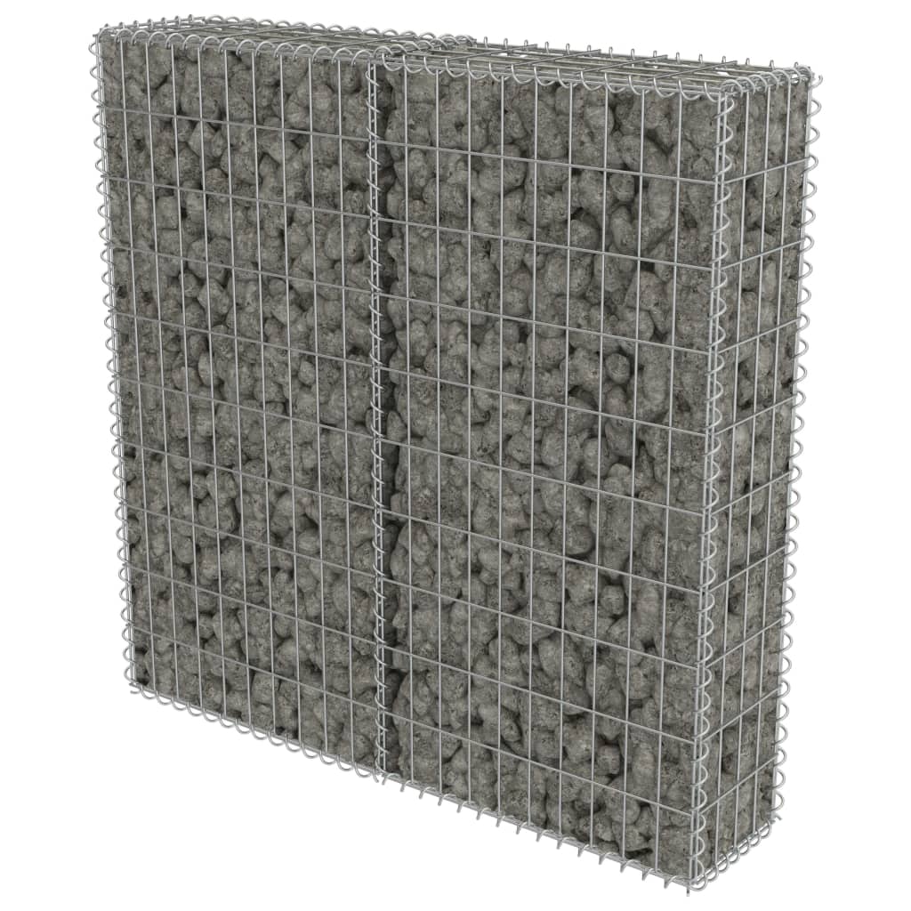 Muro De Gaviones Con Cubiertas Acero Galvanizado 100x20x100 Cm / Vetonek_5