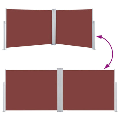 Vidaxl Toldo Lateral Retráctil Marrón 140x1000 Cm_4