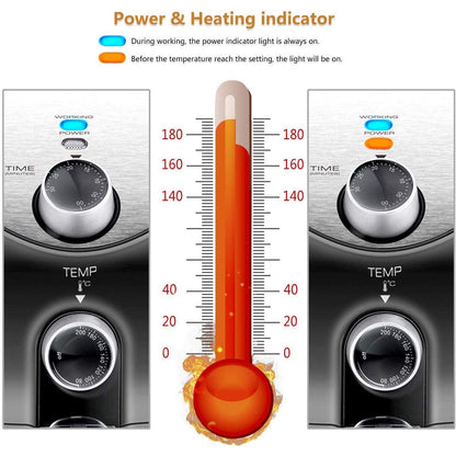 Freidora de aire sin aceite 3,2 L 1400W Libre de BPA