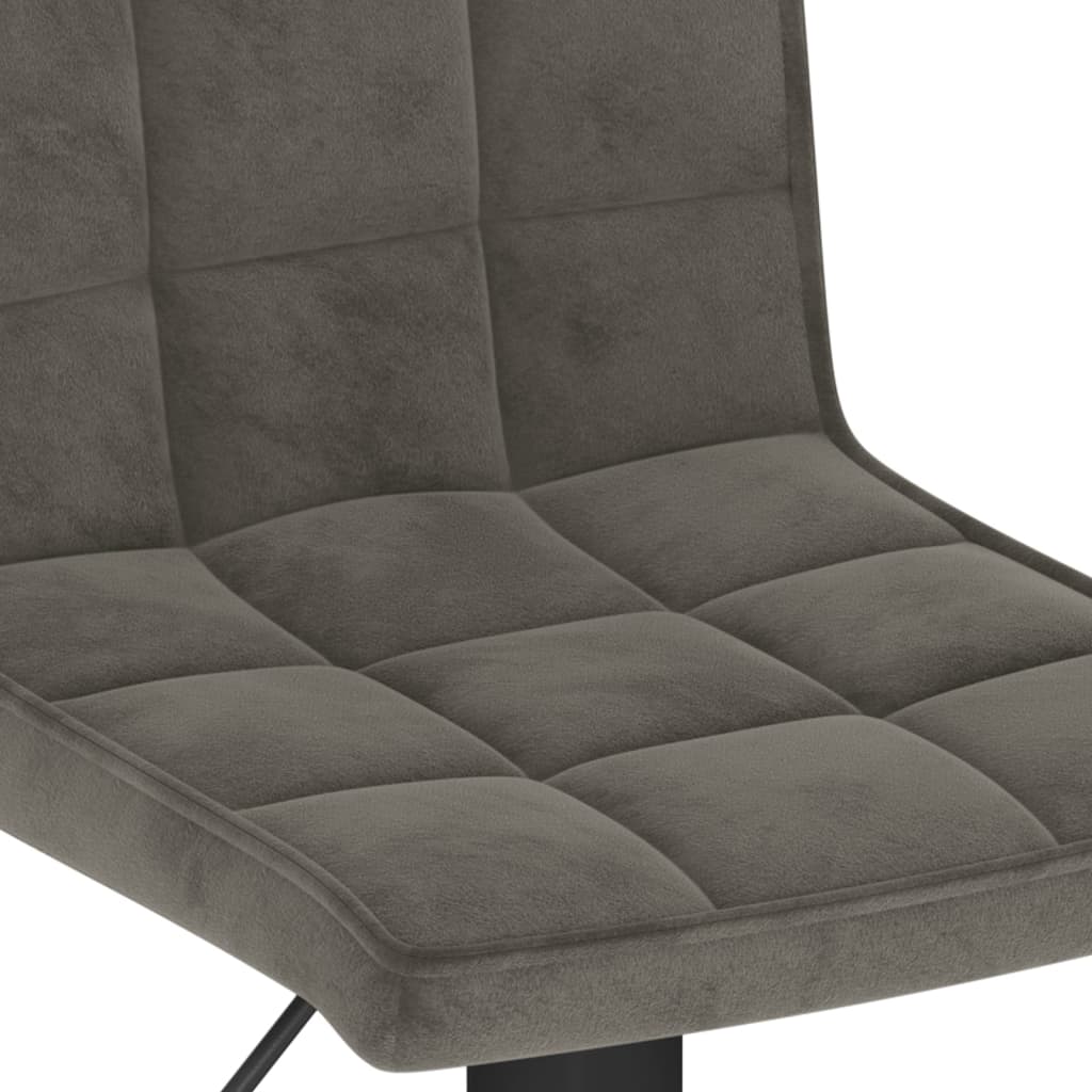 Taburete De Cocina De Terciopelo Gris Oscuro_5
