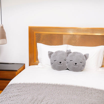 Wellhome Cojín Redondo Piel De Gato