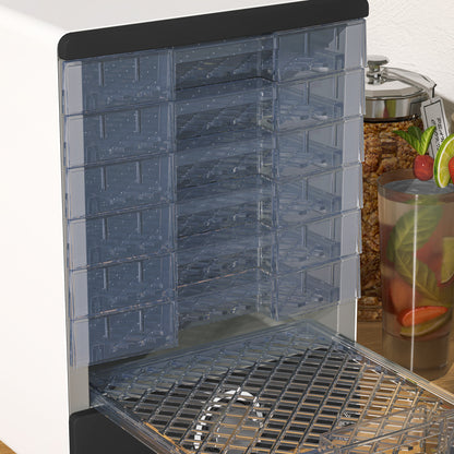 Homcom Deshidratador De Alimentos 350w Con 7 Bandejas Temperatura Ajustable_3