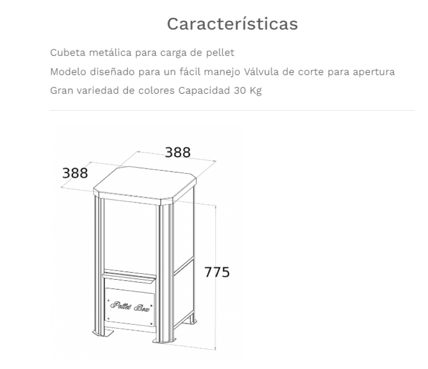 Fabricalor Box Pellet 30 Marrón Óxido_1
