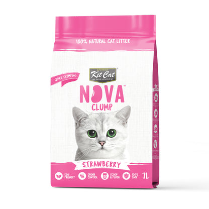 Kit Cat Nova Pack Ahorro 12 - Strawberry 7 L Arena Vegetal para gatos