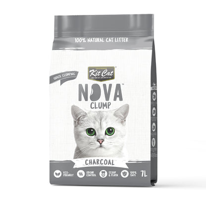 Kit Cat Nova Pack Ahorro 12 - Charcoal 7 L Arena Vegetal para gatos