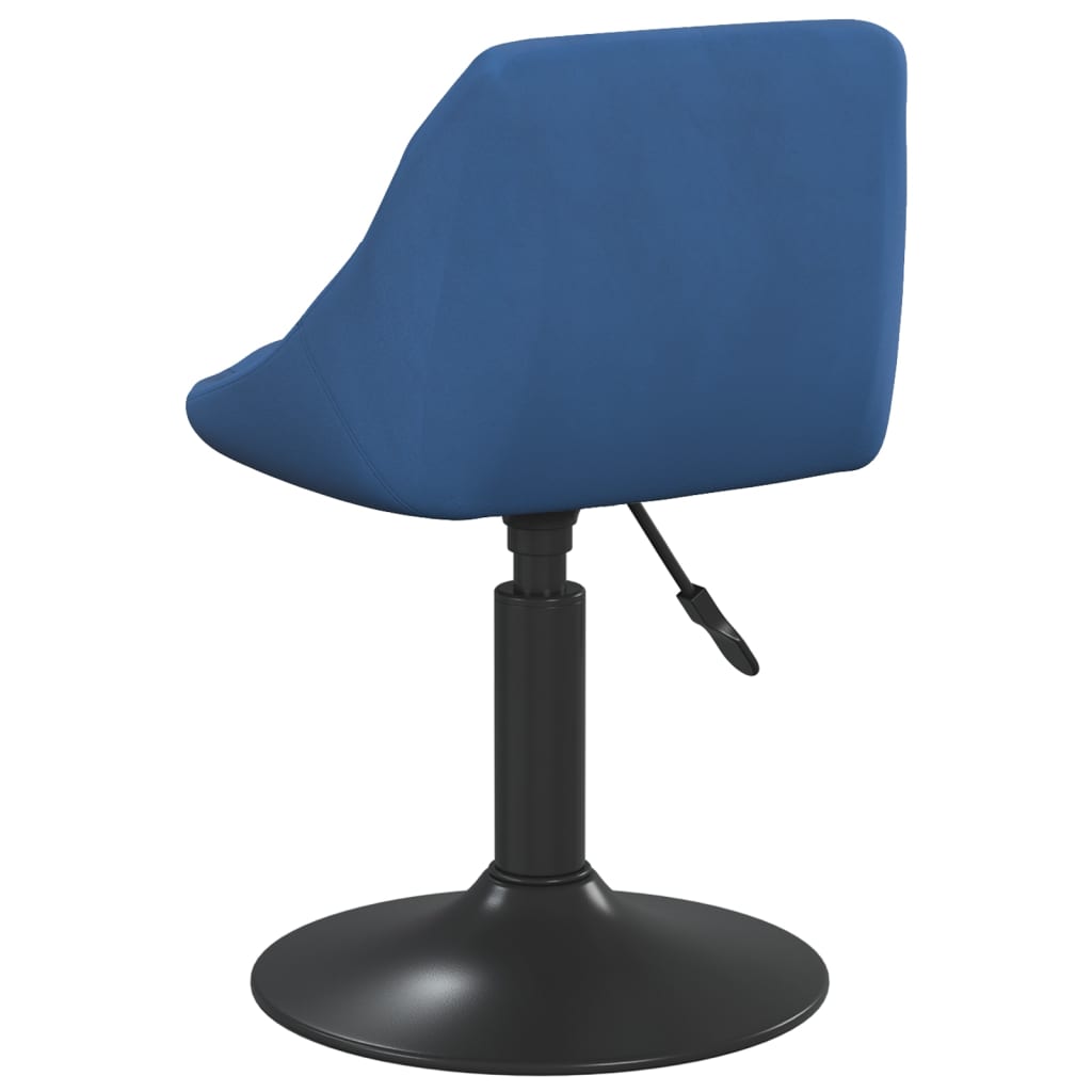 Taburete De Cocina De Terciopelo Azul_3