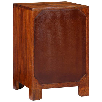 Mesita De Noche 40x40x60 Cm Madera Maciza De Acacia_2
