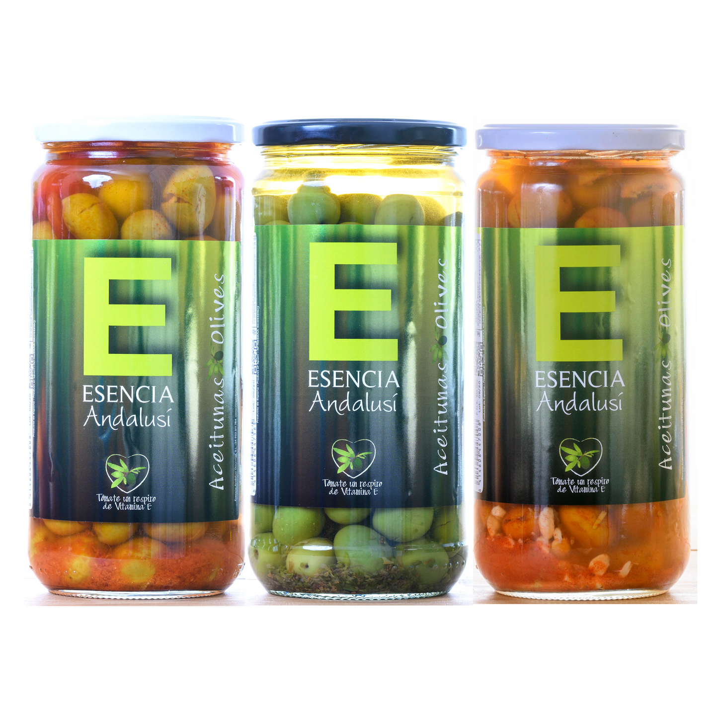 Pack Aceitunas Aliñadas 3 X 700 Gr: Mojo Picón, Chupadeos, Y Verdial Aliñada_0