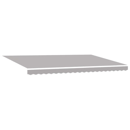 Toldo Retráctil Gris Claro 500 X 350 Cm Poliéster Y Aluminio_0