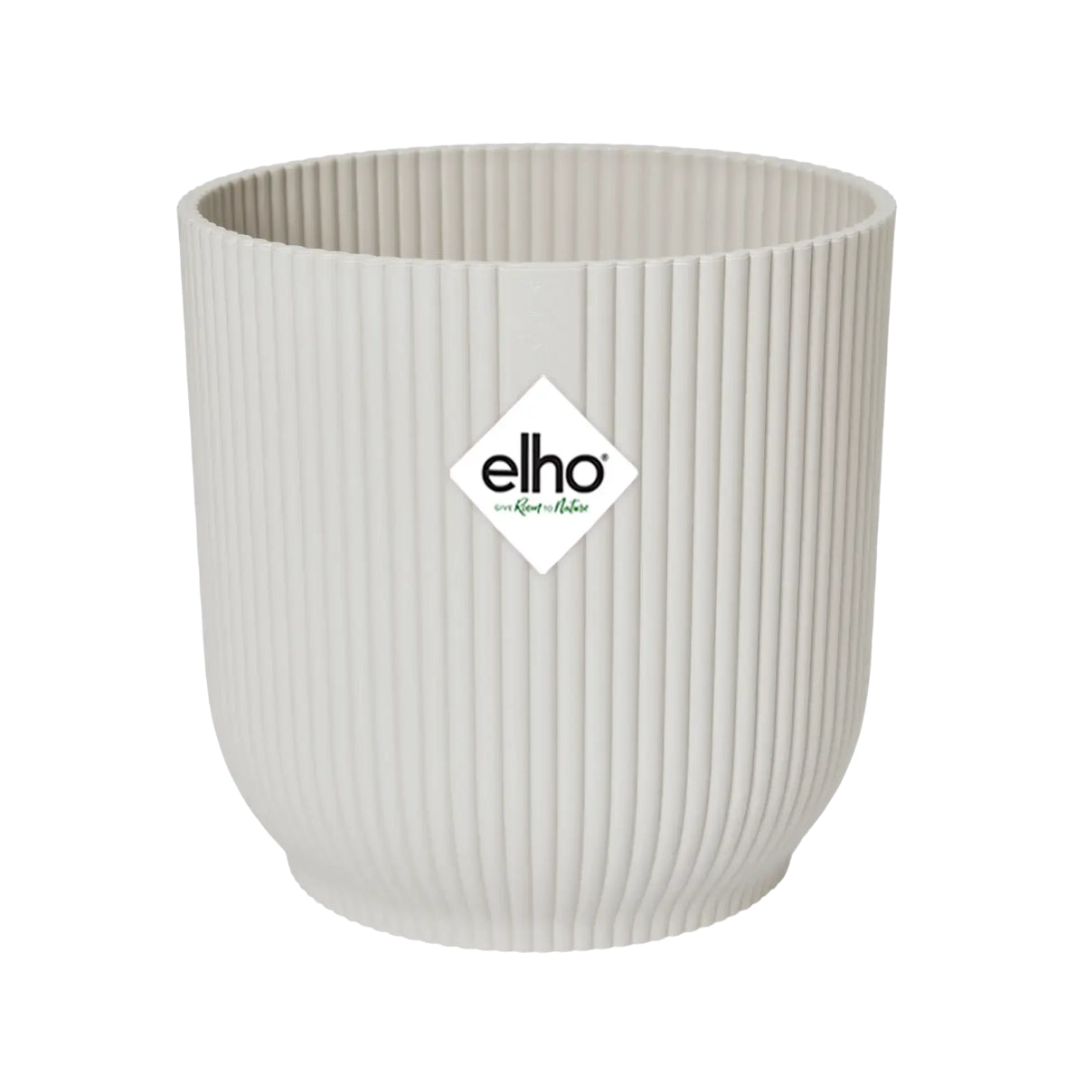 Macetero vibes fold round silky white Elho 18 cm