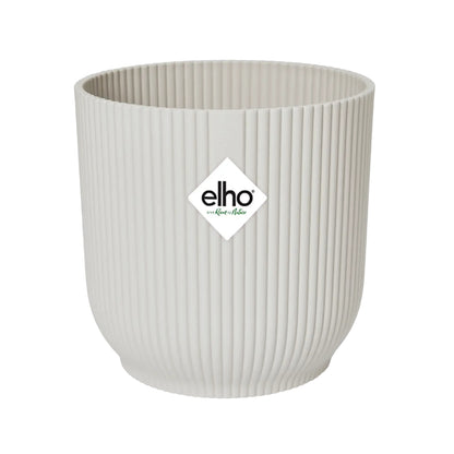 Macetero vibes fold round silky white Elho 18 cm