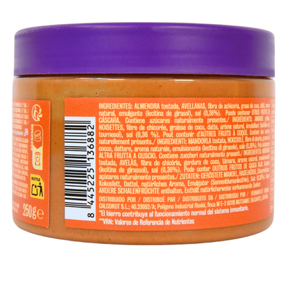 Crema de almendra y avellanas sabor caramelo salado 250g Realfooding