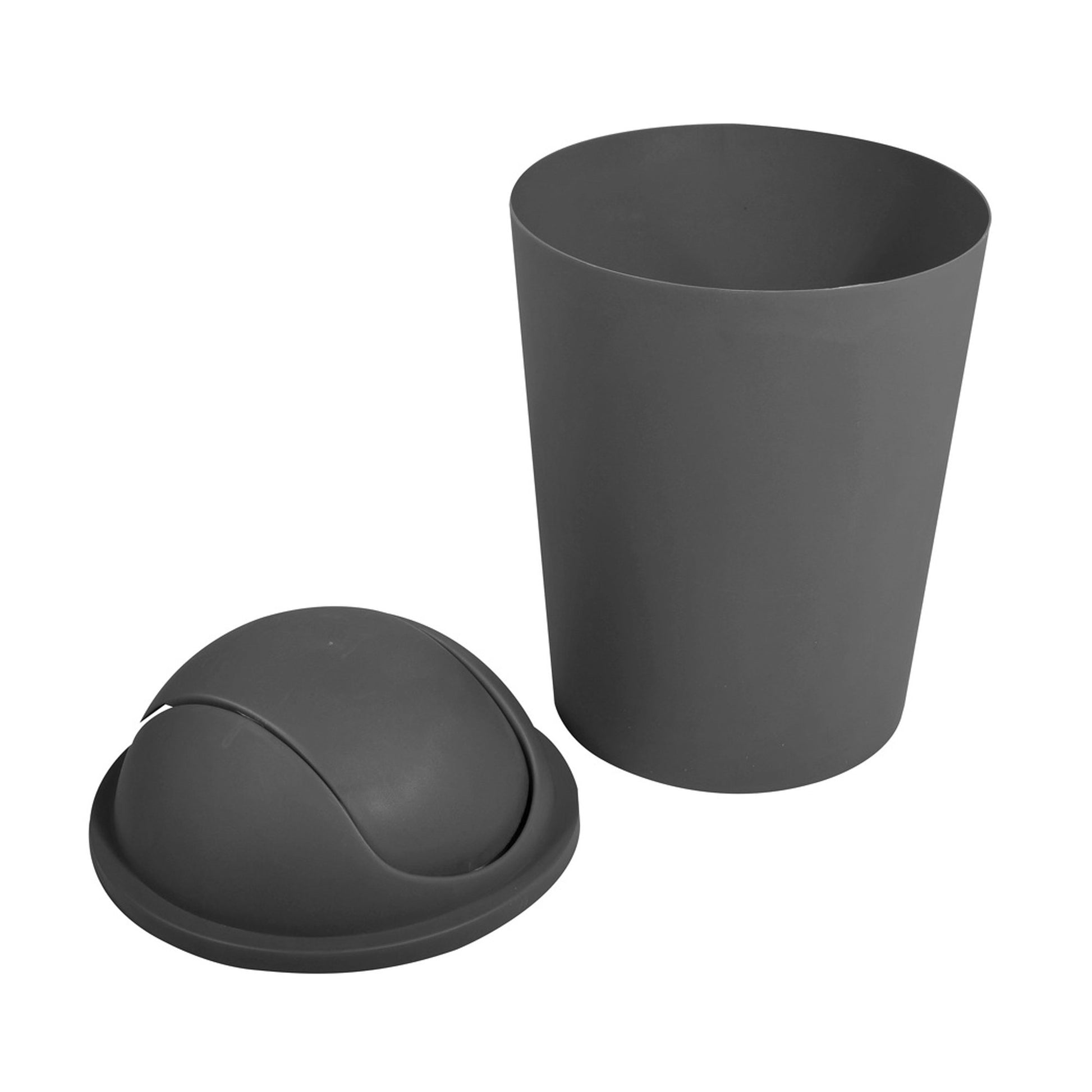 Cubo De Basura ako 5,5l Con Tapa Abatible Gris_1