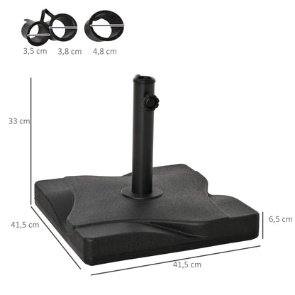 Outsunny Base Para Sombrilla De Terraza Para Diámetros De Ø32 Mm Ø38 Mm Ø4 8mm_2