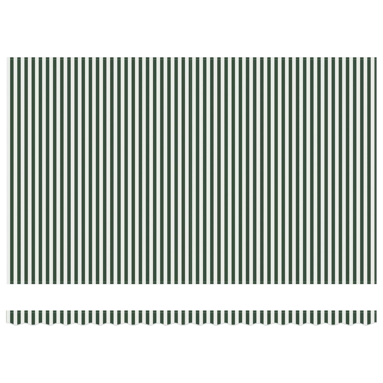 Toldo Retráctil Verde Y Blanco 500 X 300 Cm Lona Y Aluminio_2