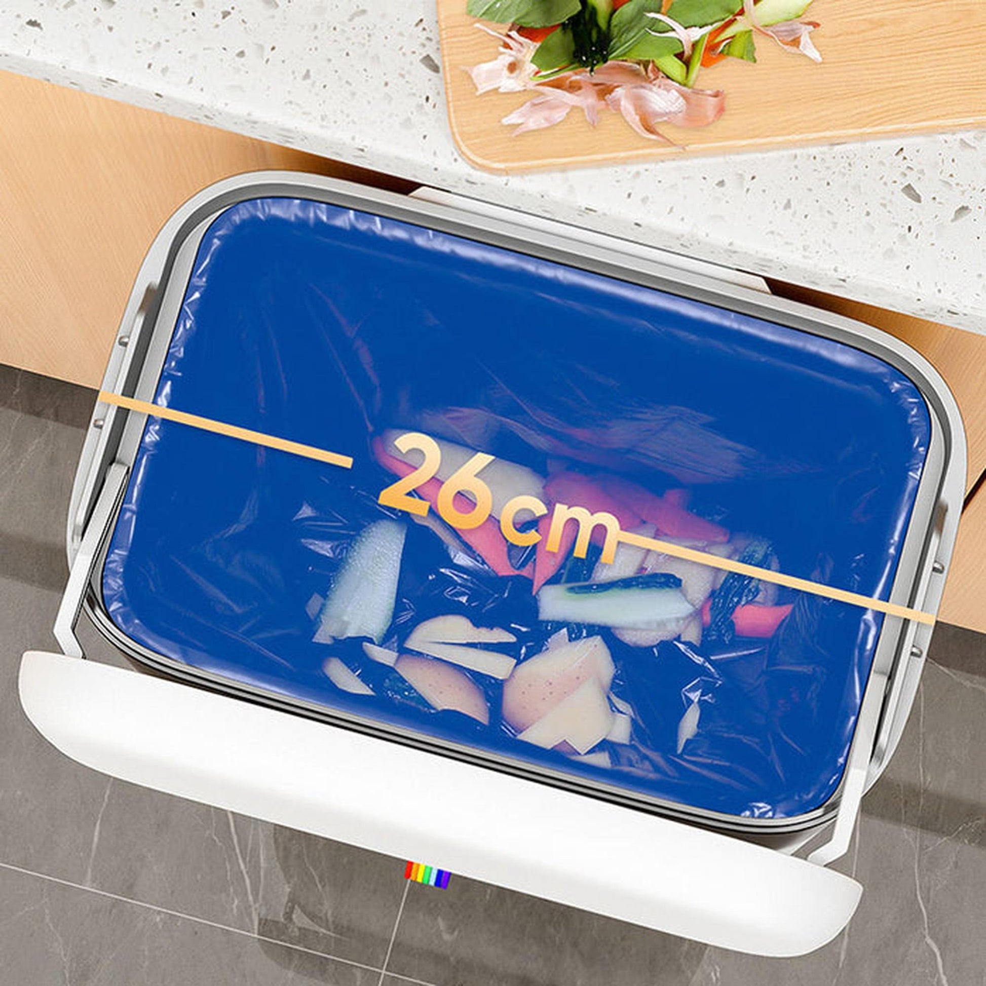 Joybos Papelera Colgante Para Cocina Con Tapa 10l_2